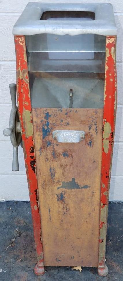 1920's Movie Theater Ticket Shredder by Newman Mfg Cincinnati Ohio: in good working condition. 12" x 15" x 43"