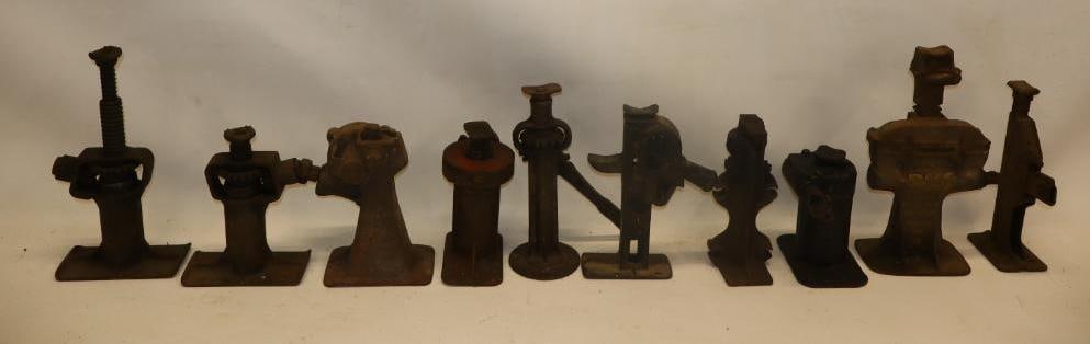 Group of 10 Early Automobile Car Jacks (1 of 8)