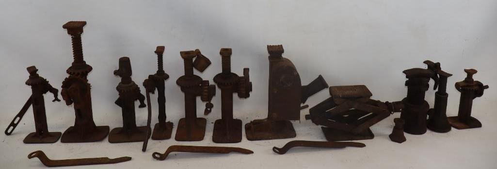 Group of 15 Early Automobile Jacks and Jack Wrenches (1 of 6)