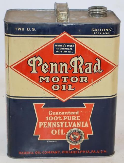 Penn-Rad Metal Two Gallon Oil can (1 of 3)