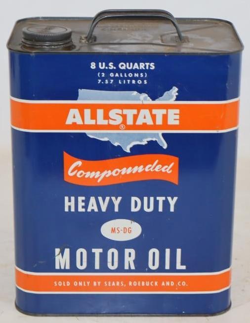 All State Compounded HD Metal Two Gallon Oil Can (1 of 3)