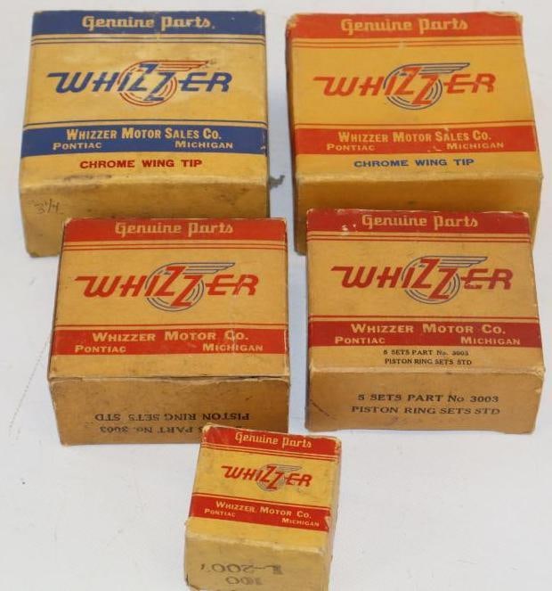 Group of 5 Whizzer Motor Company Parts Boxes (1 of 5)