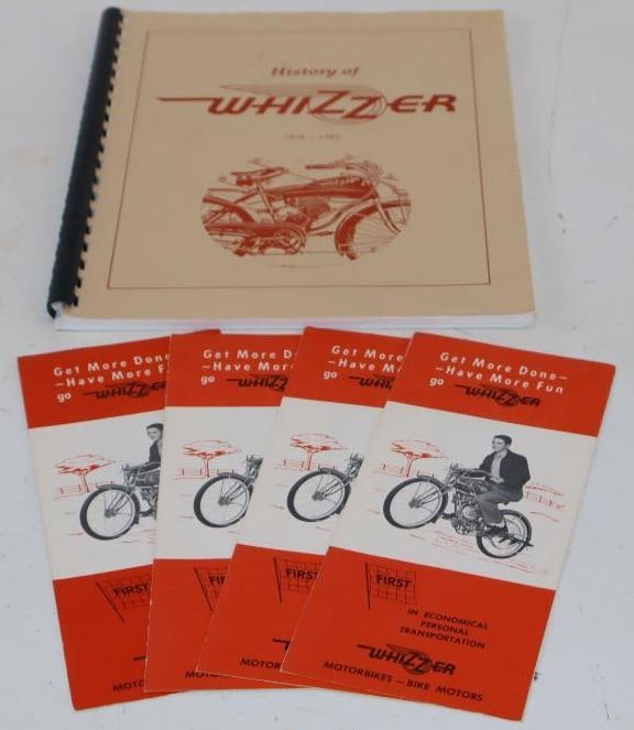 Group of 5 History of Whizzer Motor Bikes and Pamphlets (1 of 7)