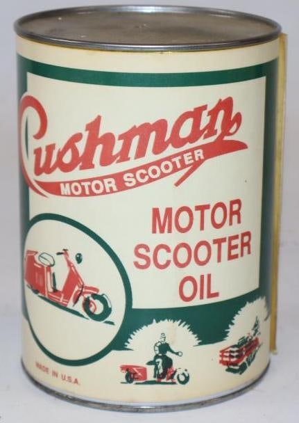 Cushman Motor Scooter Reproduction 1 Quart Oil Can (1 of 4)