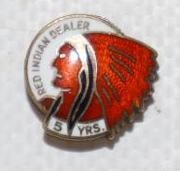 Red Indian 5 Year Dealer Cloisonne Lapel Pin (1 of 3)