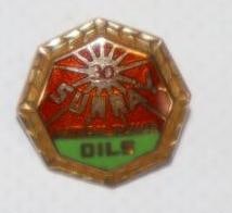 Sunray Oils 30 Year Cloisonne Hat Badge (1 of 2)