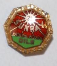 Sunray Oils 35 Year Cloisonne Hat Badge (1 of 2)