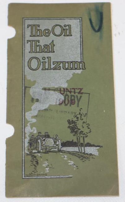 1907 White & Bagley Company The Oil That Oilzum Bucky the Bucktooth Boy Advertising Pamphlet (1 of 11)