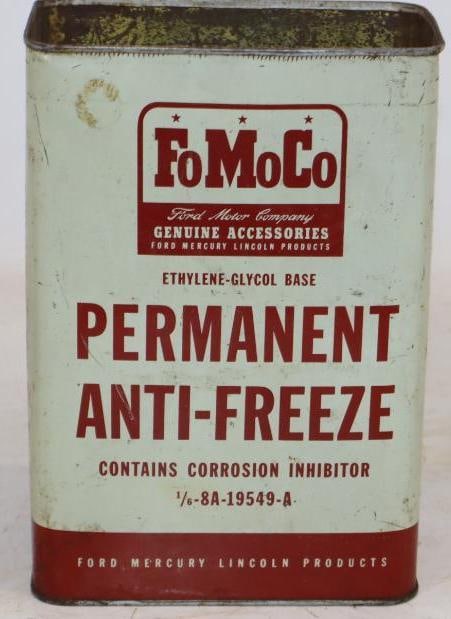Ford Motor Company Permanent Antifreeze One Gallon Oil Can (1 of 3)
