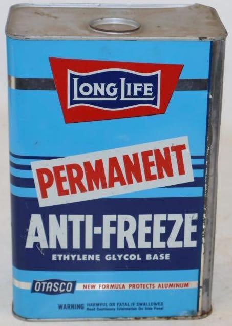 Long Life Permanent Antifreeze One Gallon Oil can: Empty. 1 Gallon