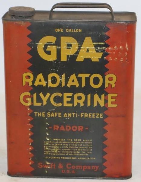 GPA Radiator Grycerine Flat One Gallon Oil Can: 1 Gallon