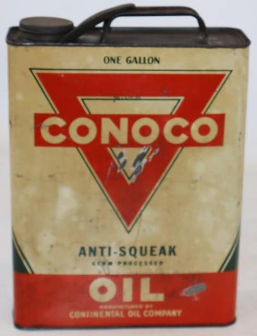 Conoco Anti-Squeak Flat One Gallon Oil Can: 1 Gallon