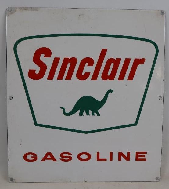 Porcelain Sinclair Gasoline Advertising Pump Plate (1 of 4)