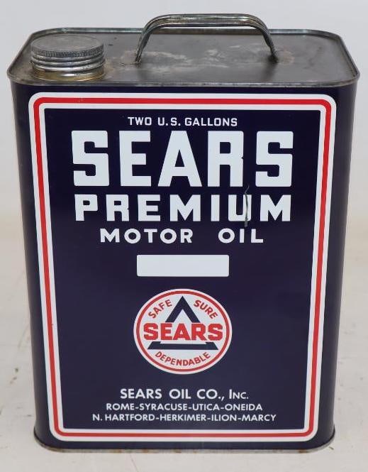 Sears Premium Two Gallon Motor Oil Can (1 of 9)