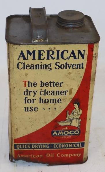Amoco American Cleaning Solvent One Gallon Oil Can (1 of 7)