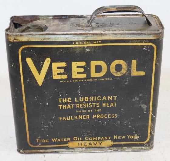 Veedol Tide Water Oil Slim One Gallon Oil Can (1 of 8)