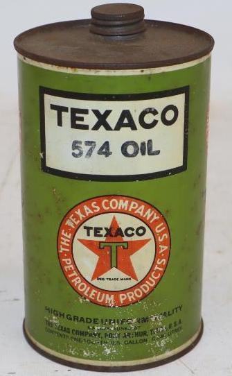 Texaco Port Arthur 574 One Quart Oil Can (1 of 7)