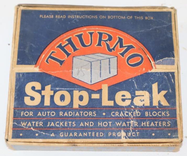 Thurmo Stop-Leak Countertop Cardboard Display with 6 units: 5.25" x 5" x 1"