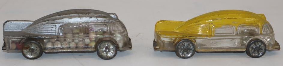 Group of 2 Victory Glass Company Car Shaped Candy Containers (1 of 4)