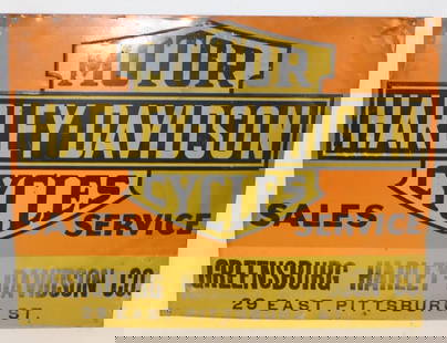Harley Davidson Motorcycles Sales Service Greensburg PA Advertising Dealership Sign: 23" x