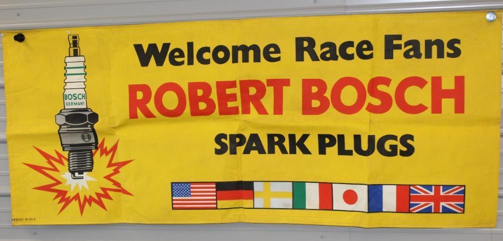 Robert Bosch Spark Plugs Welcome Race Fans Advertising Banner (1 of 5)