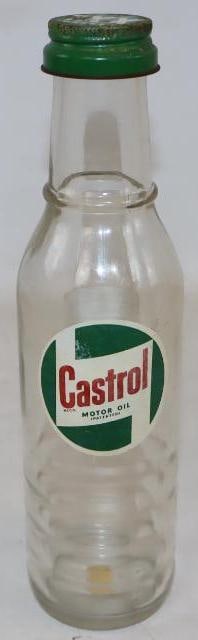 Castrol XXL Glass Motor Oil Bottle: One Pint