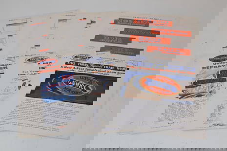 1934 United Service Motors Advertising Bulletin Manual Inserts: 8.5" x 11" each
