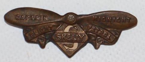 Skelly Midnight Captain Flight Patrol Brass Badge (1 of 2)