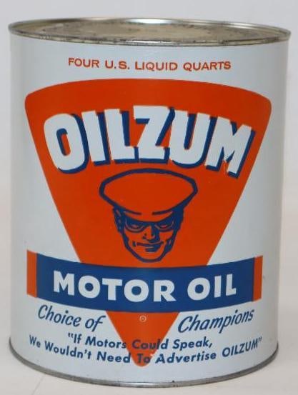 Oilzum 1 Gallon Composite Oil Can: Empty