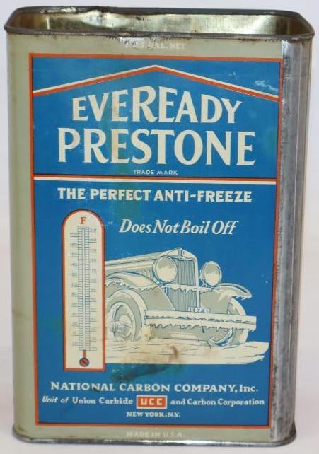 Prestone Ever Ready 1 Gallon Can with Car Graphics (1 of 4)