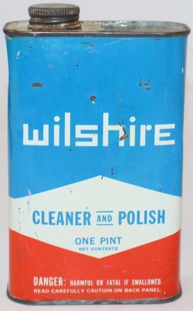 Wilshire Cleaner & Polish 1 Pint Oil Can: Empty