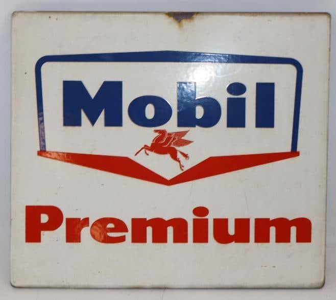 Mobil Premium Porcelain Gas Pump Plate (1 of 4)