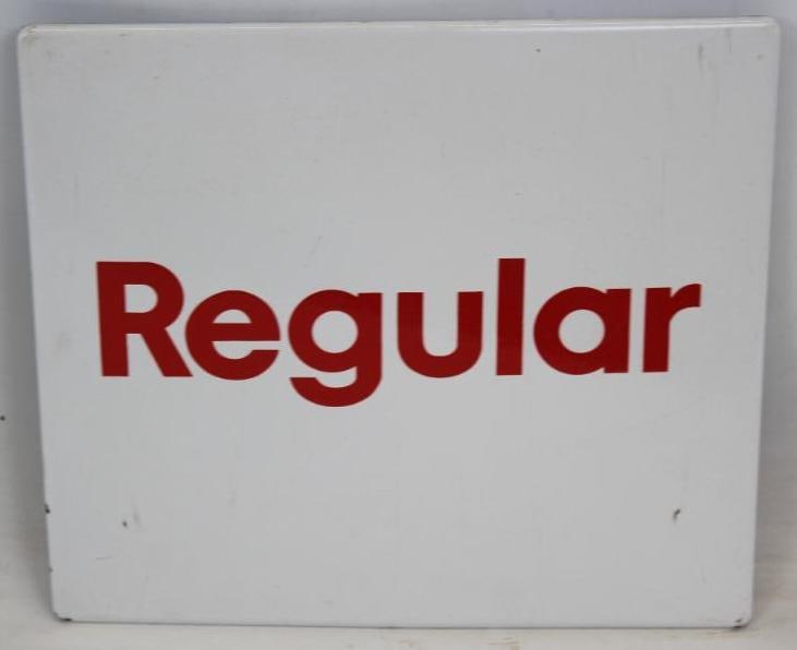 Mobil Regular Porcelain Gas Pump Plate (1 of 4)