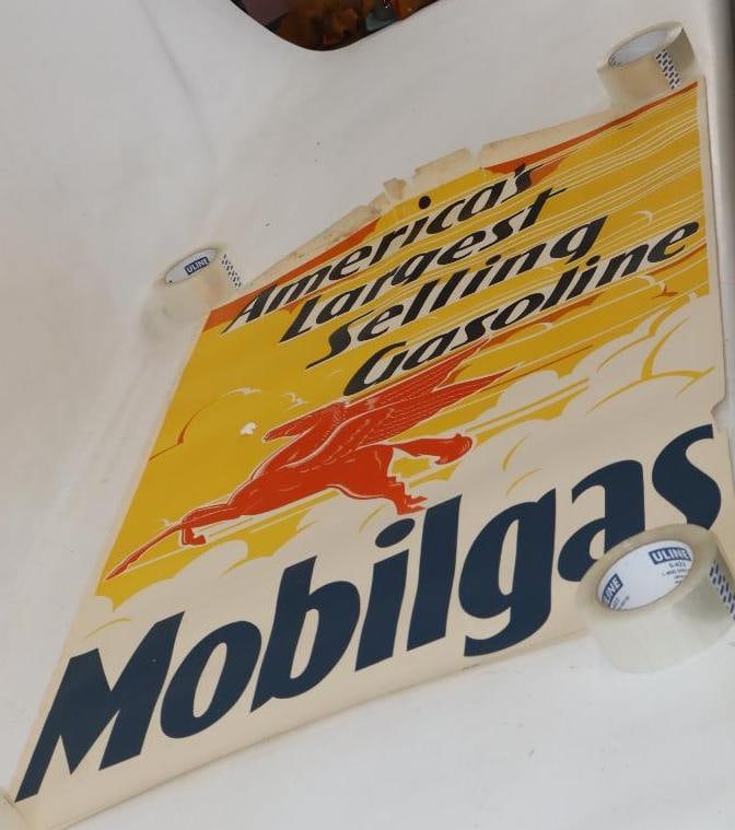1936 Americas Largest Selling Gasoline Mobilgas Advertising Poster (1 of 6)
