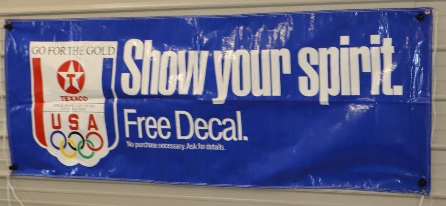 Group of 3 Texaco Advertising Banners: 44" x 72" - Marked MCA