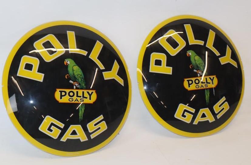 Pair of Polly Penn Polly Gas Reproduction Pump Globe Lenses (1 of 7)