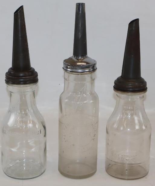 Group of 3 Glass Quart Bulk Oil Jars with Lids (1 of 5)