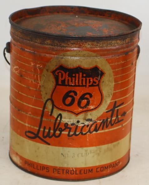 Phillips 66 Number 3 - 25 LB Grease Can (1 of 2)