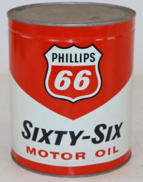 Phillips 66 Metal One Gallon Oil Can (1 of 2)