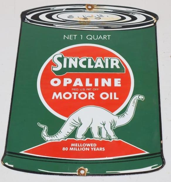 Sinclair Opaline Porcelain Oil Can Shaped Fantasy Sign (1 of 4)