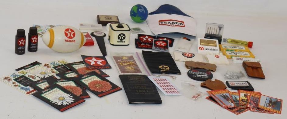Large Group of Texaco Advertising Burpee Seeds, Matches, Shampoo, & other Promotional Items (1 of 11)