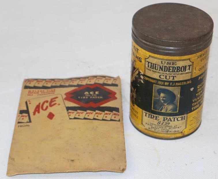 Group of 2 Ace & Thunderbolt Tire Tube Repair Patch Kits (1 of 2)