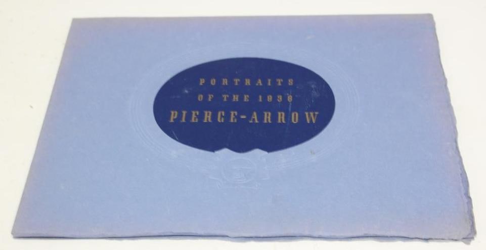 1936 Portraits of Pierce Arrow Motor Corp. Dealership Sales Book Brochure: 13" x 10"