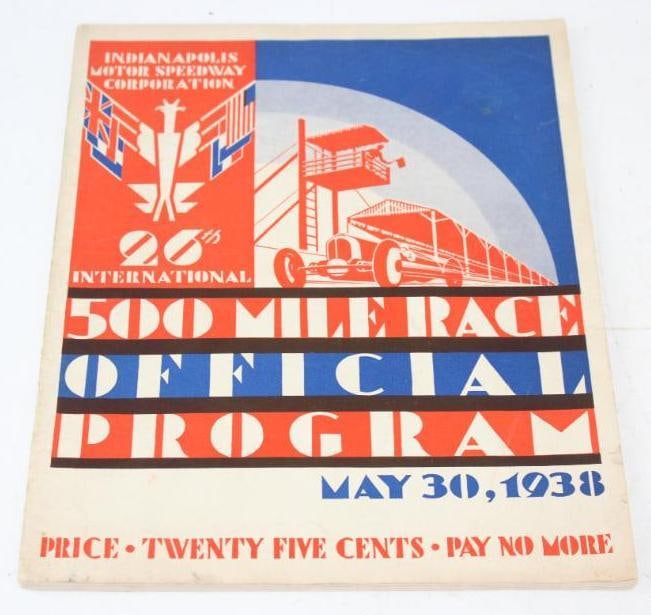 1938 Indianapolis Motor Speedway Official Program (1 of 5)