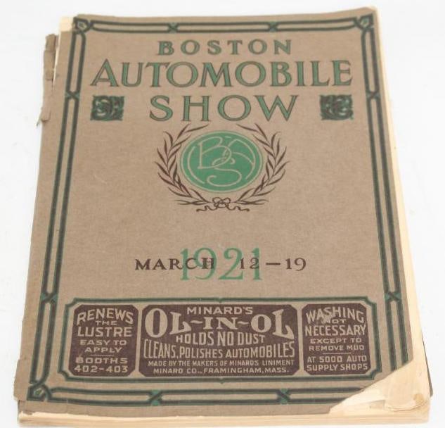 1921 Boston Automobile Show Program Book (1 of 5)