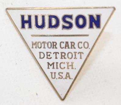 1926 Hudson Super 6 Cloisonne Radiator Emblem (1 of 2)