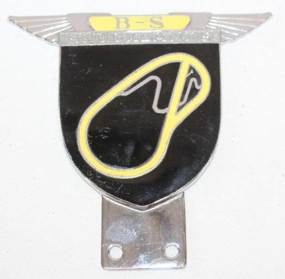 Brooklands Racetrack Cloisonne  License Plate Topper (1 of 2)