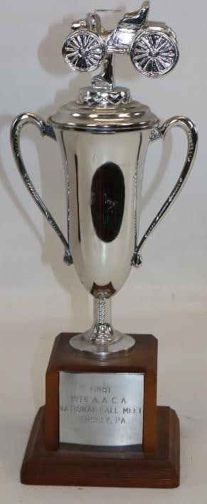 1979 AACA Hershey PA First Place Trophy: 4.5" x 4.5" x 14"