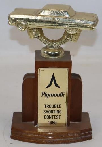 1965 Plymouth Troubleshooting Contest Trophy (1 of 3)