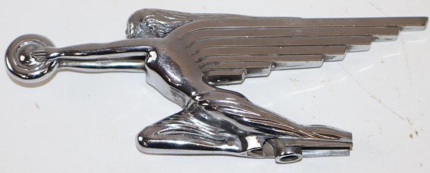 1937-1938 Packard Goddess of Speed Radiator Mascot Hood Ornament (1 of 3)